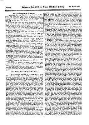 Neue Münchener Zeitung (Süddeutsche Presse) Montag 21. August 1854