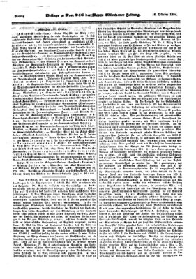 Neue Münchener Zeitung (Süddeutsche Presse) Montag 16. Oktober 1854