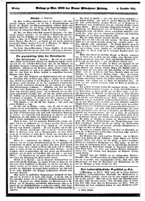 Neue Münchener Zeitung (Süddeutsche Presse) Montag 4. Dezember 1854