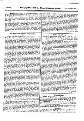 Neue Münchener Zeitung (Süddeutsche Presse) Montag 18. Dezember 1854