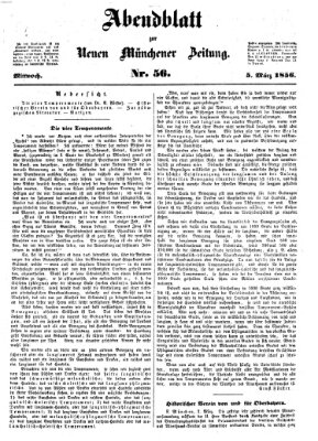 Neue Münchener Zeitung. Morgenblatt (Süddeutsche Presse) Mittwoch 5. März 1856