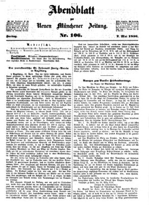 Neue Münchener Zeitung. Morgenblatt (Süddeutsche Presse) Freitag 2. Mai 1856