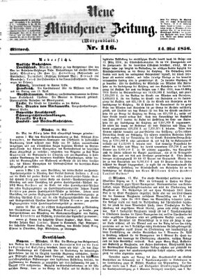 Neue Münchener Zeitung. Morgenblatt (Süddeutsche Presse) Mittwoch 14. Mai 1856