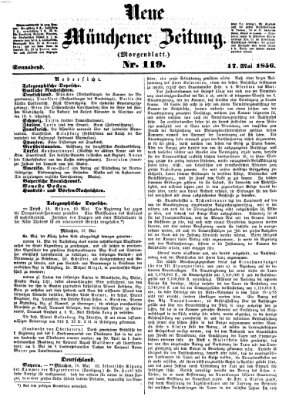 Neue Münchener Zeitung. Morgenblatt (Süddeutsche Presse) Samstag 17. Mai 1856