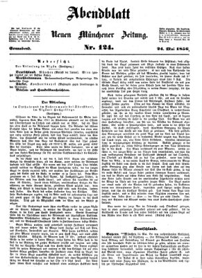 Neue Münchener Zeitung. Morgenblatt (Süddeutsche Presse) Samstag 24. Mai 1856