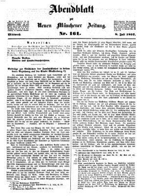 Neue Münchener Zeitung. Morgenblatt (Süddeutsche Presse) Mittwoch 8. Juli 1857