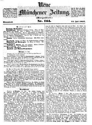 Neue Münchener Zeitung. Morgenblatt (Süddeutsche Presse) Samstag 11. Juli 1857