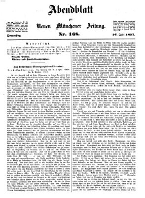 Neue Münchener Zeitung. Morgenblatt (Süddeutsche Presse) Donnerstag 16. Juli 1857