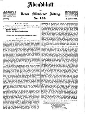 Neue Münchener Zeitung. Morgenblatt (Süddeutsche Presse) Freitag 9. Juli 1858