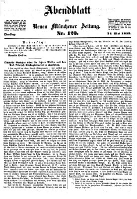 Neue Münchener Zeitung. Morgenblatt (Süddeutsche Presse) Dienstag 24. Mai 1859