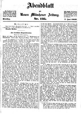 Neue Münchener Zeitung. Morgenblatt (Süddeutsche Presse) Dienstag 7. Juni 1859