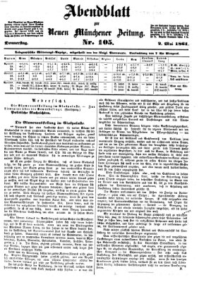 Neue Münchener Zeitung. Morgenblatt (Süddeutsche Presse) Donnerstag 2. Mai 1861