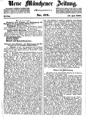 Neue Münchener Zeitung. Morgenblatt (Süddeutsche Presse) Freitag 19. Juli 1861