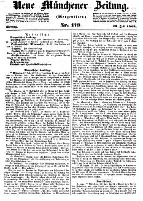 Neue Münchener Zeitung. Morgenblatt (Süddeutsche Presse) Montag 29. Juli 1861