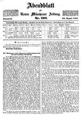 Neue Münchener Zeitung. Morgenblatt (Süddeutsche Presse) Samstag 24. August 1861