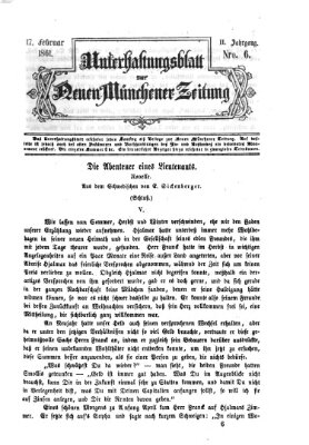 Neue Münchener Zeitung. Morgenblatt (Süddeutsche Presse) Sonntag 17. Februar 1861