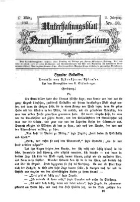 Neue Münchener Zeitung. Morgenblatt (Süddeutsche Presse) Sonntag 17. März 1861