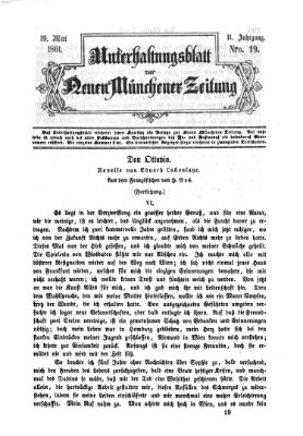 Neue Münchener Zeitung. Morgenblatt (Süddeutsche Presse) Sonntag 19. Mai 1861