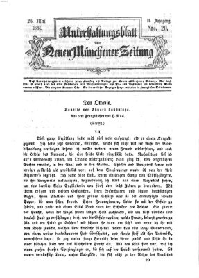 Neue Münchener Zeitung. Morgenblatt (Süddeutsche Presse) Montag 20. Mai 1861