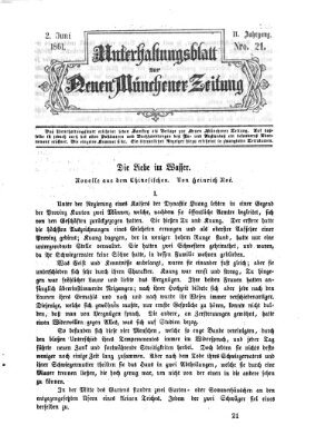 Neue Münchener Zeitung. Morgenblatt (Süddeutsche Presse) Sonntag 2. Juni 1861