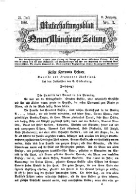 Neue Münchener Zeitung. Morgenblatt (Süddeutsche Presse) Sonntag 21. Juli 1861