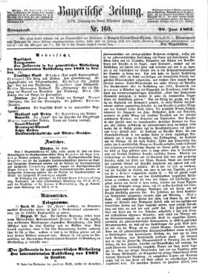 Bayerische Zeitung. Mittag-Ausgabe (Süddeutsche Presse) Samstag 28. Juni 1862