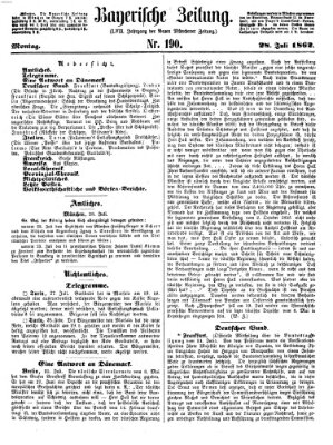 Bayerische Zeitung. Mittag-Ausgabe (Süddeutsche Presse) Montag 28. Juli 1862