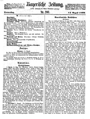 Bayerische Zeitung. Mittag-Ausgabe (Süddeutsche Presse) Donnerstag 14. August 1862