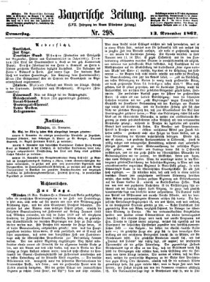 Bayerische Zeitung. Mittag-Ausgabe (Süddeutsche Presse) Donnerstag 13. November 1862