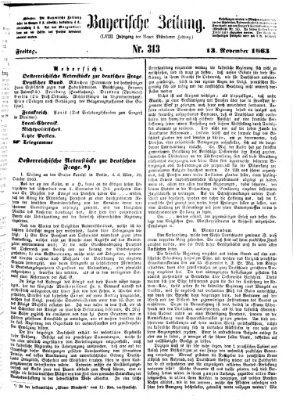 Bayerische Zeitung. Mittag-Ausgabe (Süddeutsche Presse) Freitag 13. November 1863