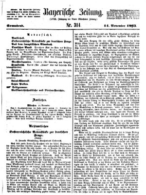 Bayerische Zeitung. Mittag-Ausgabe (Süddeutsche Presse) Samstag 14. November 1863