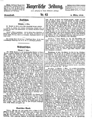 Bayerische Zeitung. Mittag-Ausgabe (Süddeutsche Presse) Samstag 4. März 1865