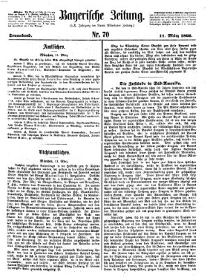 Bayerische Zeitung. Mittag-Ausgabe (Süddeutsche Presse) Samstag 11. März 1865