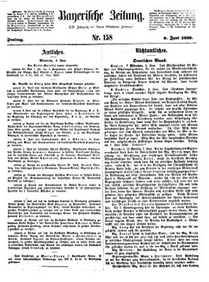 Bayerische Zeitung. Mittag-Ausgabe (Süddeutsche Presse) Freitag 9. Juni 1865