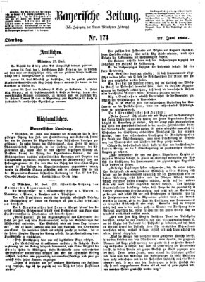 Bayerische Zeitung. Mittag-Ausgabe (Süddeutsche Presse) Dienstag 27. Juni 1865