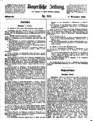 Bayerische Zeitung. Mittag-Ausgabe (Süddeutsche Presse) Mittwoch 8. November 1865