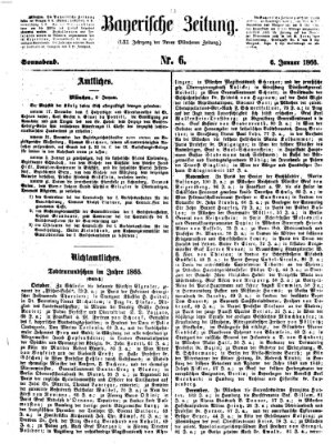 Bayerische Zeitung. Mittag-Ausgabe (Süddeutsche Presse) Samstag 6. Januar 1866