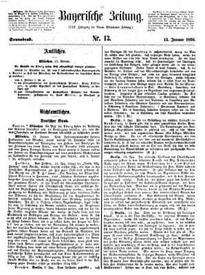 Bayerische Zeitung. Mittag-Ausgabe (Süddeutsche Presse) Samstag 13. Januar 1866