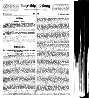 Bayerische Zeitung. Mittag-Ausgabe (Süddeutsche Presse) Donnerstag 8. Februar 1866