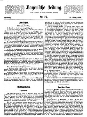 Bayerische Zeitung. Mittag-Ausgabe (Süddeutsche Presse) Freitag 16. März 1866