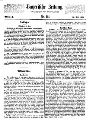 Bayerische Zeitung. Mittag-Ausgabe (Süddeutsche Presse) Mittwoch 23. Mai 1866