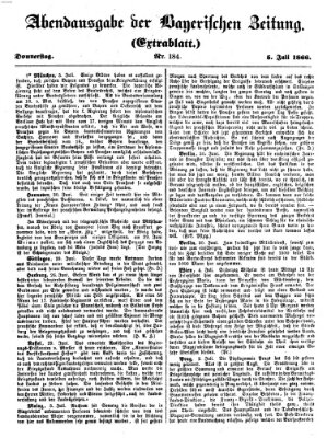 Bayerische Zeitung. Mittag-Ausgabe (Süddeutsche Presse) Donnerstag 5. Juli 1866