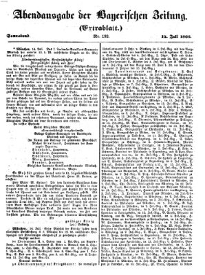 Bayerische Zeitung. Mittag-Ausgabe (Süddeutsche Presse) Samstag 14. Juli 1866