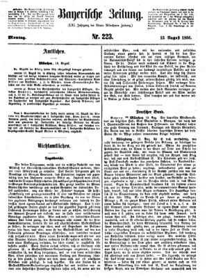 Bayerische Zeitung. Mittag-Ausgabe (Süddeutsche Presse) Montag 13. August 1866