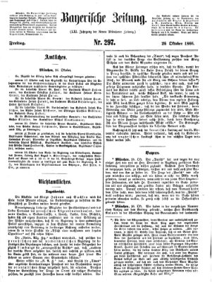 Bayerische Zeitung. Mittag-Ausgabe (Süddeutsche Presse) Freitag 26. Oktober 1866