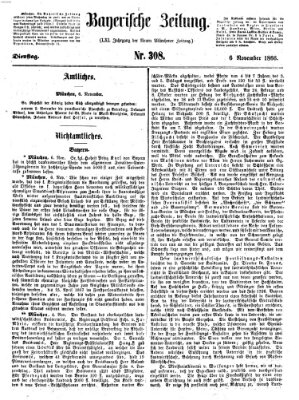 Bayerische Zeitung. Mittag-Ausgabe (Süddeutsche Presse) Dienstag 6. November 1866