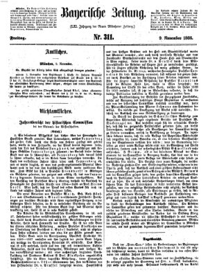 Bayerische Zeitung. Mittag-Ausgabe (Süddeutsche Presse) Freitag 9. November 1866