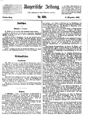 Bayerische Zeitung. Mittag-Ausgabe (Süddeutsche Presse) Donnerstag 6. Dezember 1866