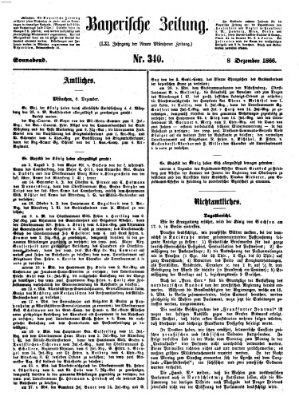 Bayerische Zeitung. Mittag-Ausgabe (Süddeutsche Presse) Samstag 8. Dezember 1866