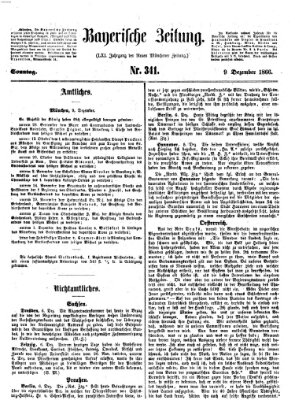 Bayerische Zeitung. Mittag-Ausgabe (Süddeutsche Presse) Sonntag 9. Dezember 1866